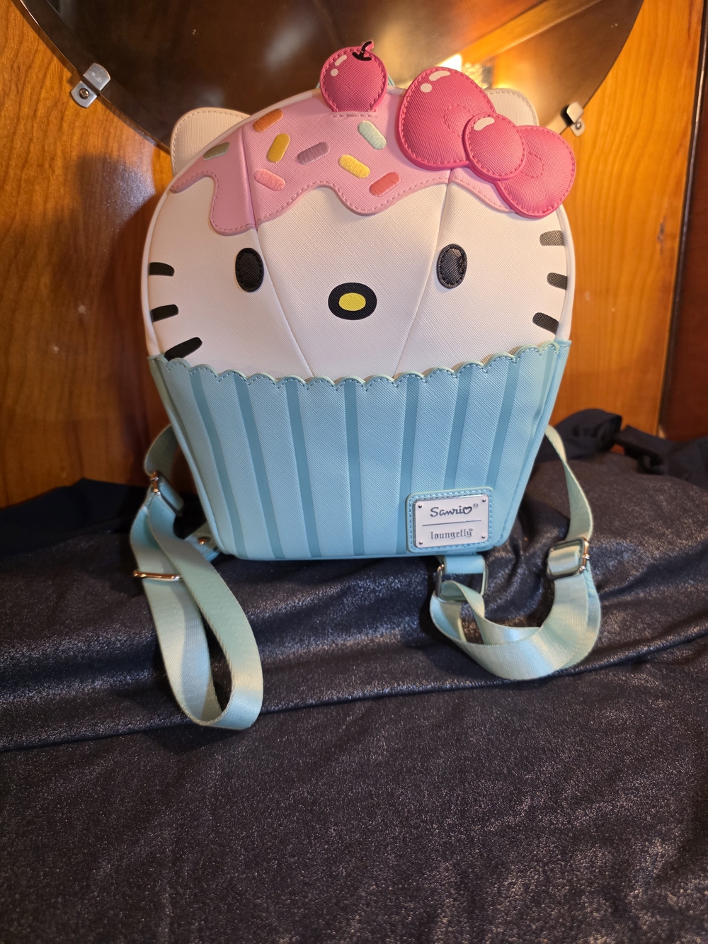 Sanrio Hello Kitty Cupcake Mini Backpack - Pink & Light Blue